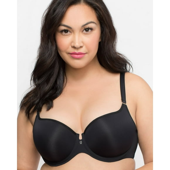671642 nWT Curvy Couture Tulip Collection Front/Back Close T-Shirt Bra